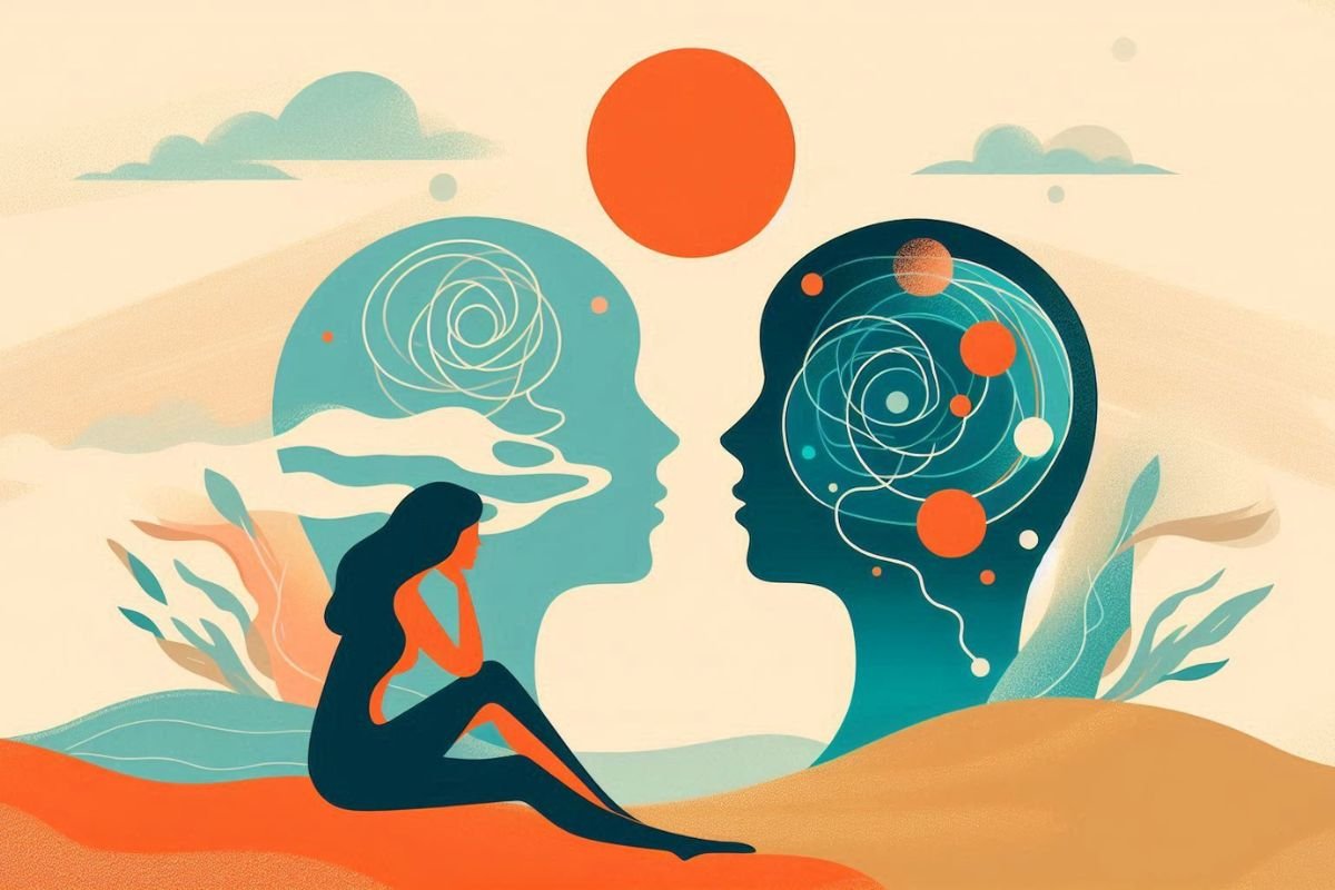 Questioning Yourself A woman sits alone contemplating, seeking clarity as she asks inner self questions.