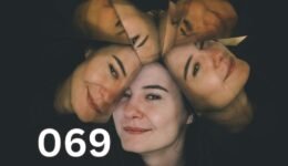 A smiling woman’s portrait subtly fragmented to represent multiple identities, symbolising the experience of Dissociative Identity Disorder (DID).