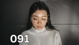 Woman with closed eyes symbolising aphantasia, mind blindness, and the inability to visualise mental imagery internally.