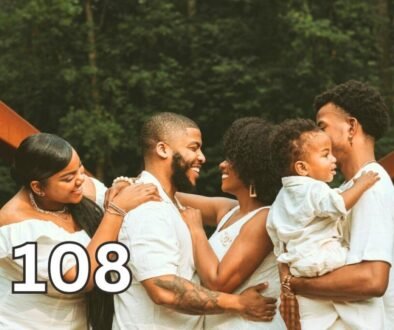 Father carrying baby as a symbol of family love and security